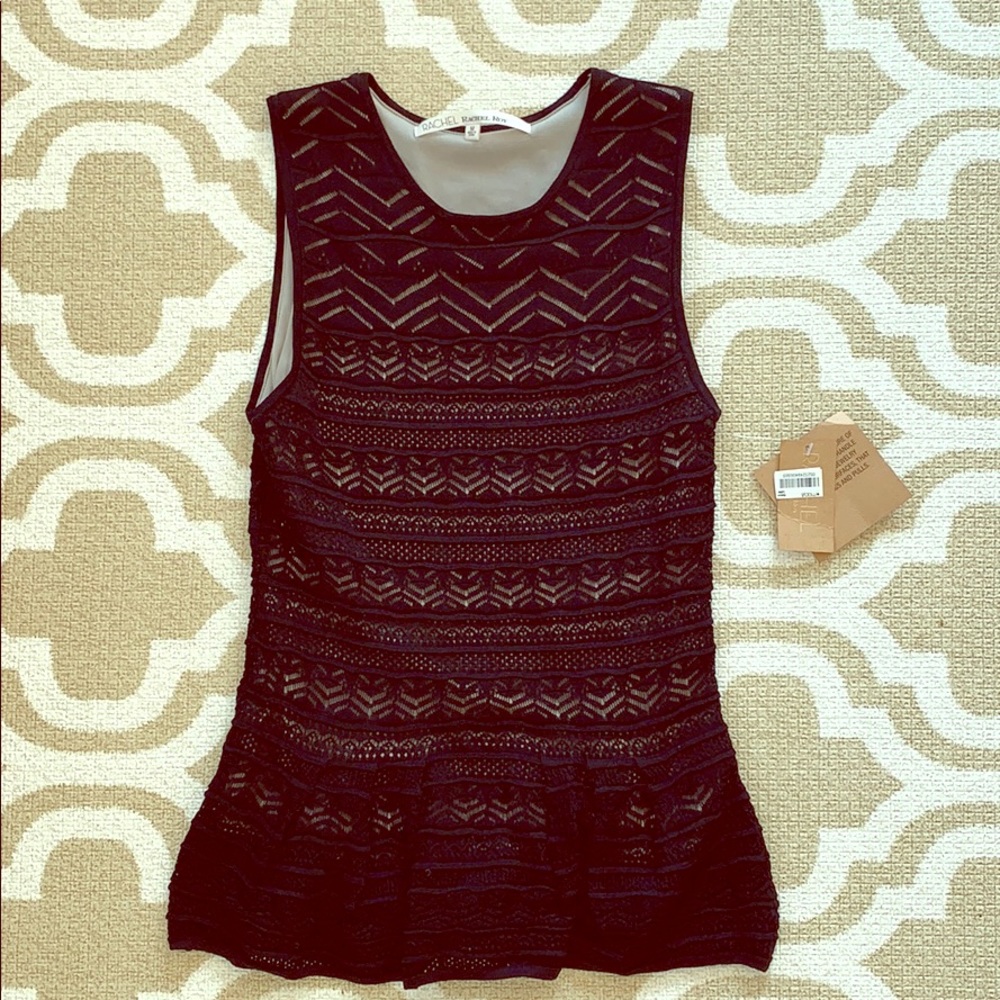 Rachel Roy size medium women’s peplum lace tank